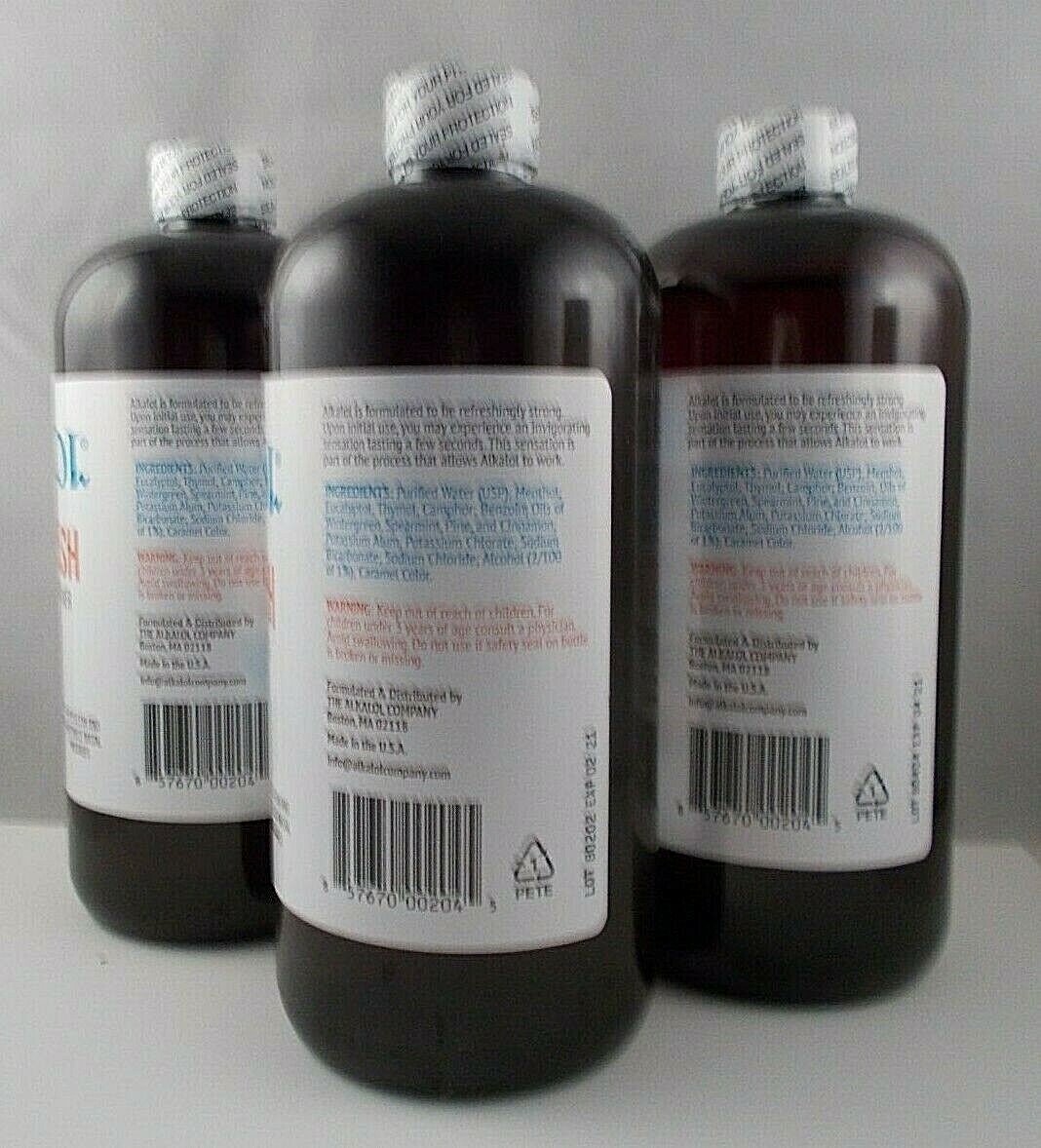 Alkalol Nasal Wash Three 16 oz. Bottles Mucus Solvent & Cleaner ~ Free Shipping