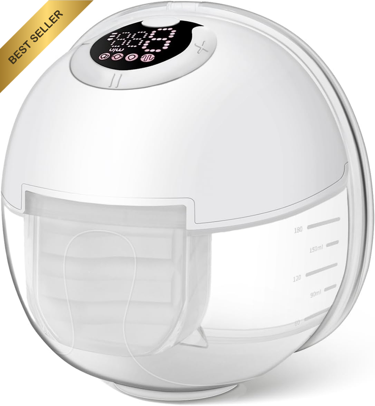 Henkion Wearable Hands-Free Electric Breast Pump 4 Modes 9 Levels