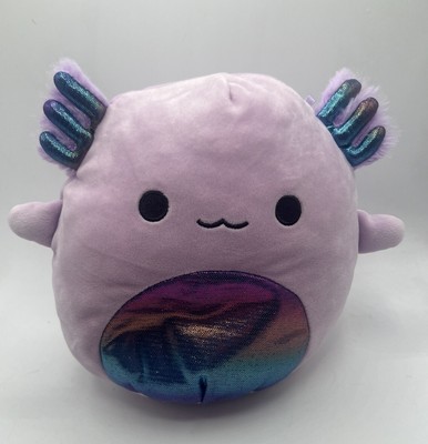 Squishmallow Monica the Purple Axolotl Iridescent Belly & Fins KellyToy 8  Plush