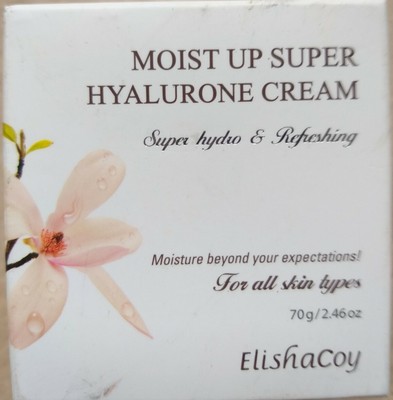 ElishaCoy Moist Up Super Hyalurone Cream Hydro Refreshing 2.46 oz