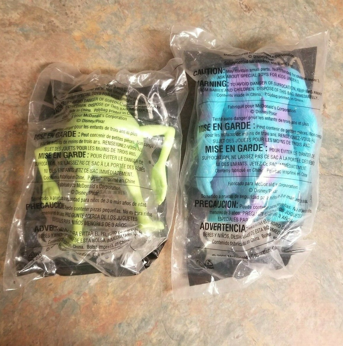 McDonald's Disney Pixar Mike Sulley Monster's Inc.  New NIP Happy Meal Toys