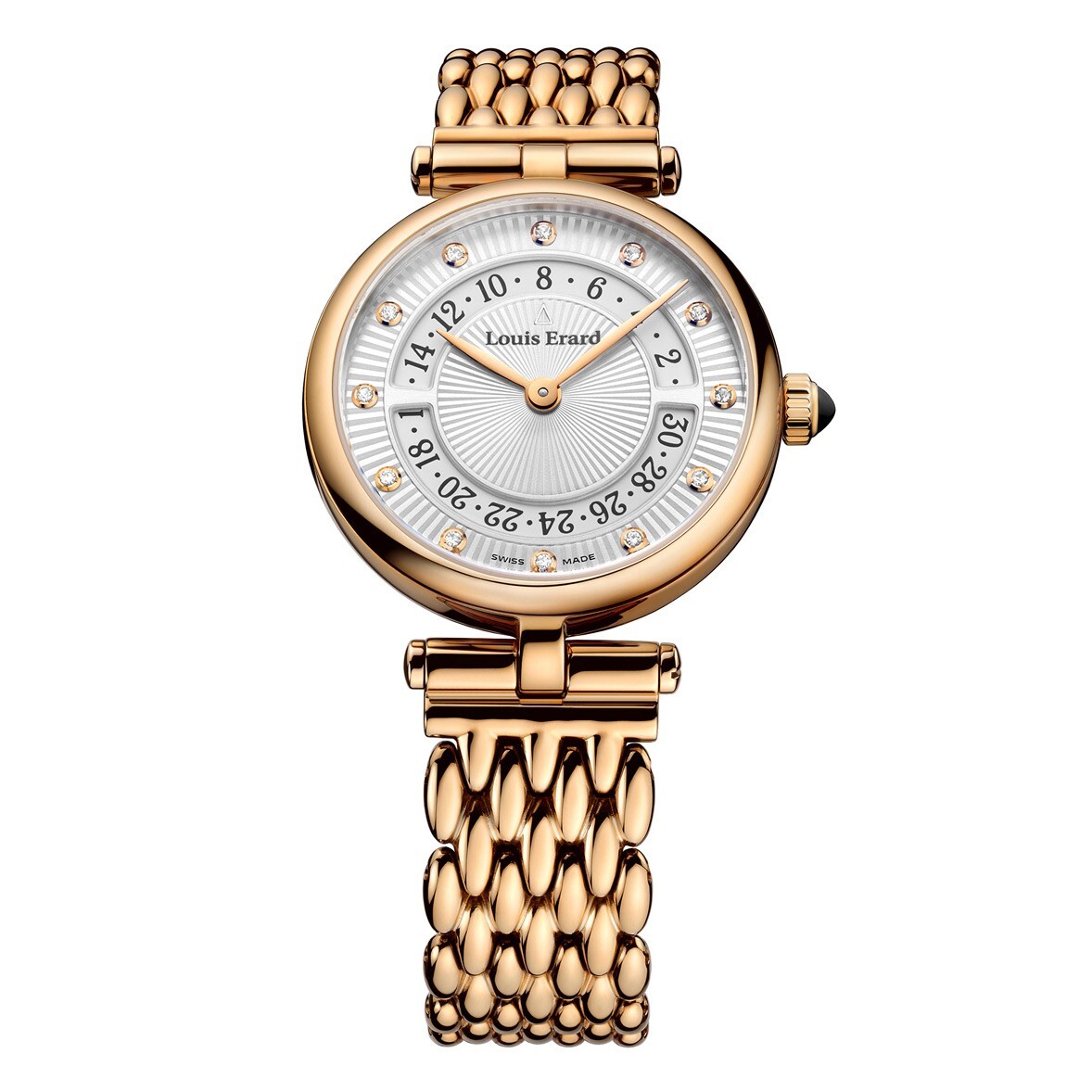Pre-owned Louis Erard Louiserard Romance, L, Rgld, Sil-d,rgld-b,m Q
