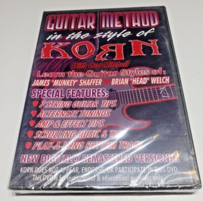  Guitar Method in the Style of Korn (DVD, 2004) New Sealed