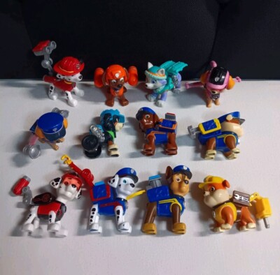 Paw Patrol Lot of 12 Figures Push Button Action Pack Pups Nickelodeon