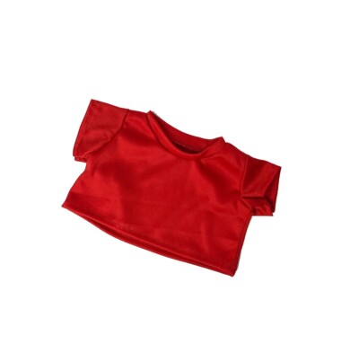 Red T-Shirt for 14-18'' Build-a-Bear & Plush Toys - Fits Most Sizes