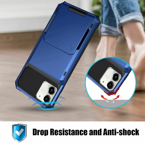 Wallet Case 4 Credit Card ID Holder Cover For iPhone 13 14 Pro Max 12 11 XS 8 7