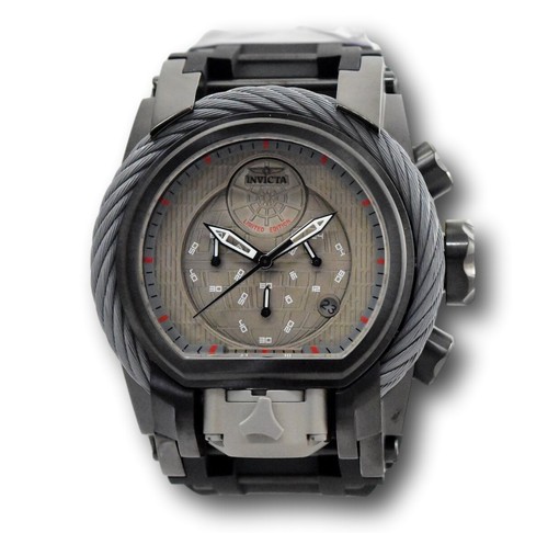 Pre-owned Invicta Star Wars Death Star Men's 52mm Limited Edition Dual-time Watch 33861