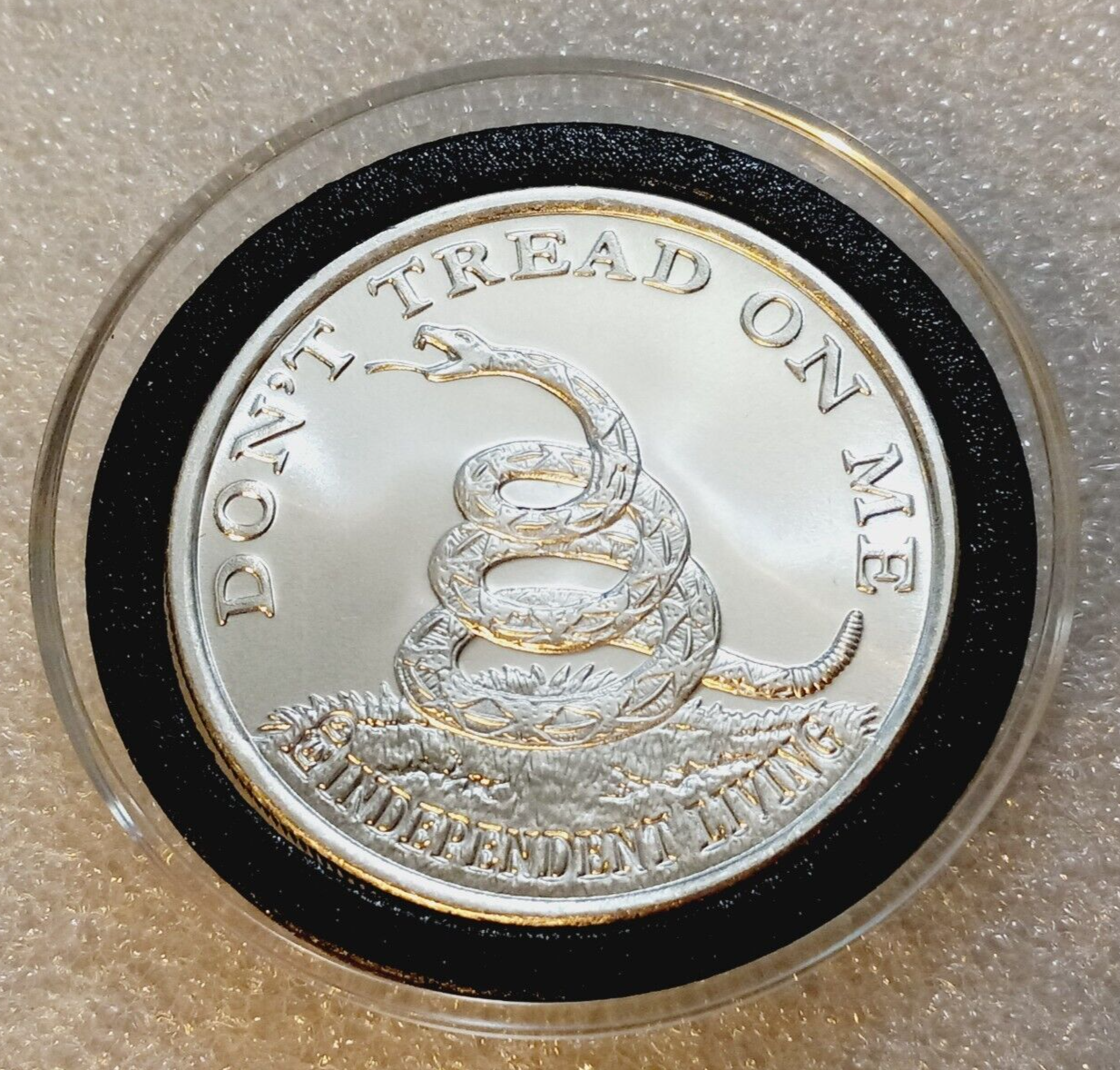 ●THA UNKNOWN? Don't Tread On Me 1773 Boston Tea Party 1 Oz 999 Silver