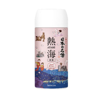 Bathclin Famous Japanese Hot Spring Bath Salt Bottle, Atami, 450g