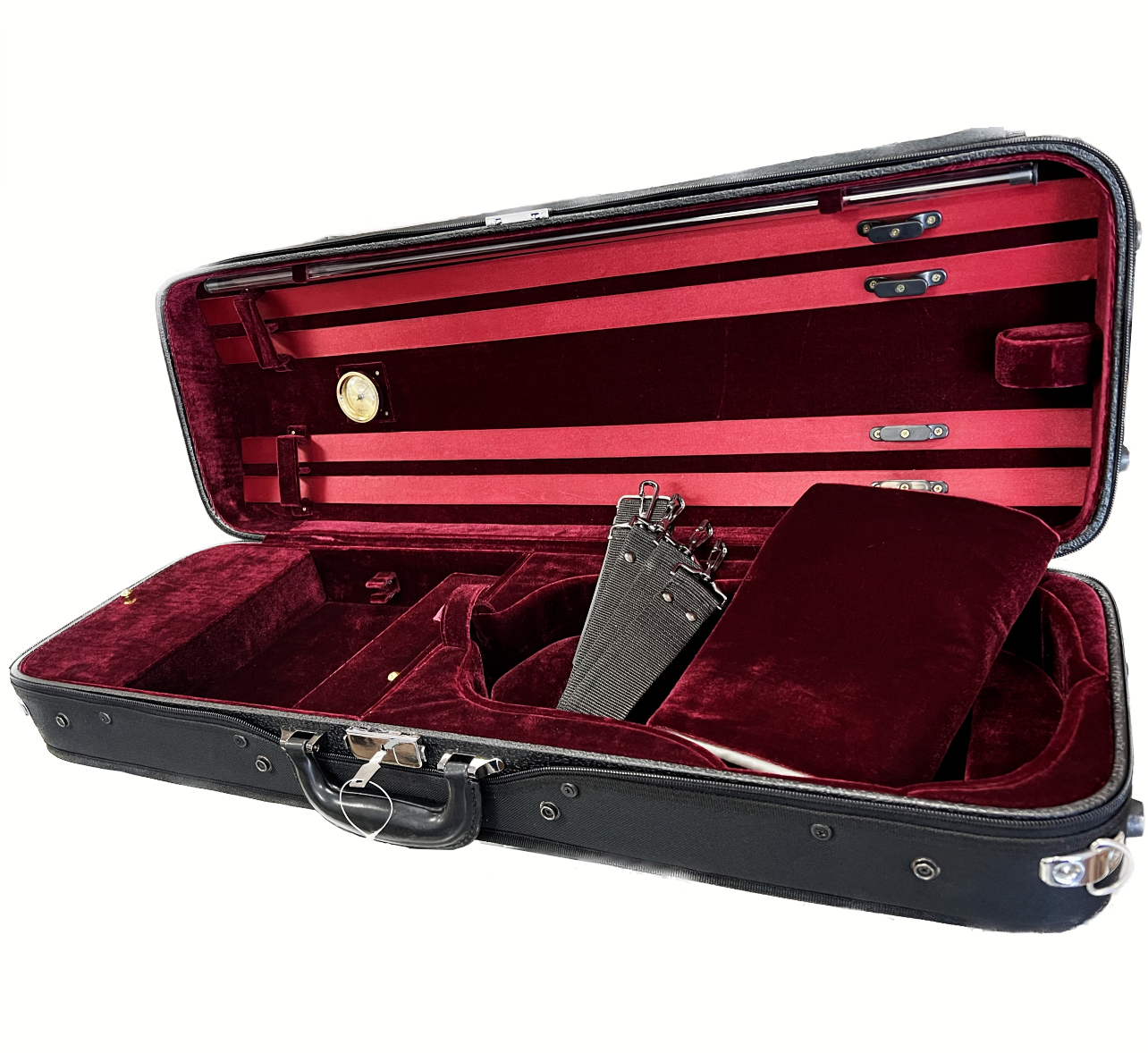 Luxury Euro-Style 4/4 Violin Case Oblong Solid Wood (R)