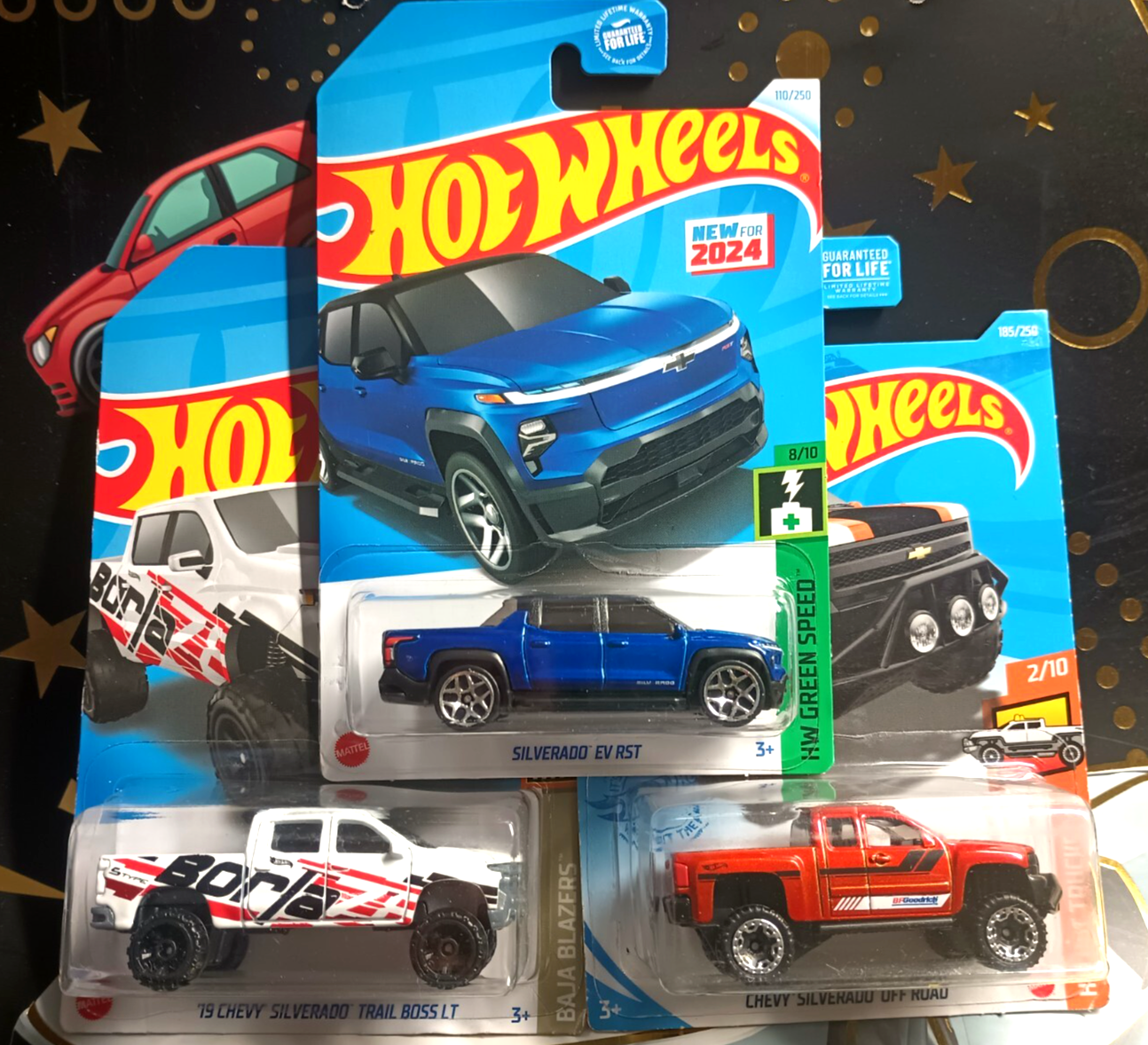 HOT WHEELS LOT OF 3 HOT TRUCKS 83 CHEVY SILVERADO NEW | eBay