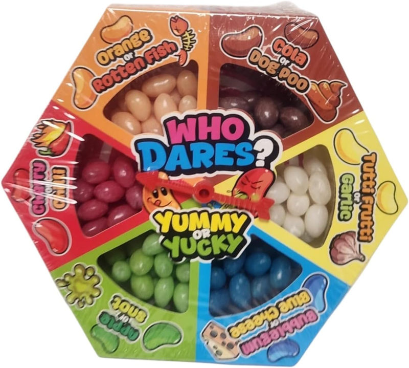 Who Dares? Jelly Bean Game - Yummy or Yucky Flavours Candies, Xmas Fun with Spin