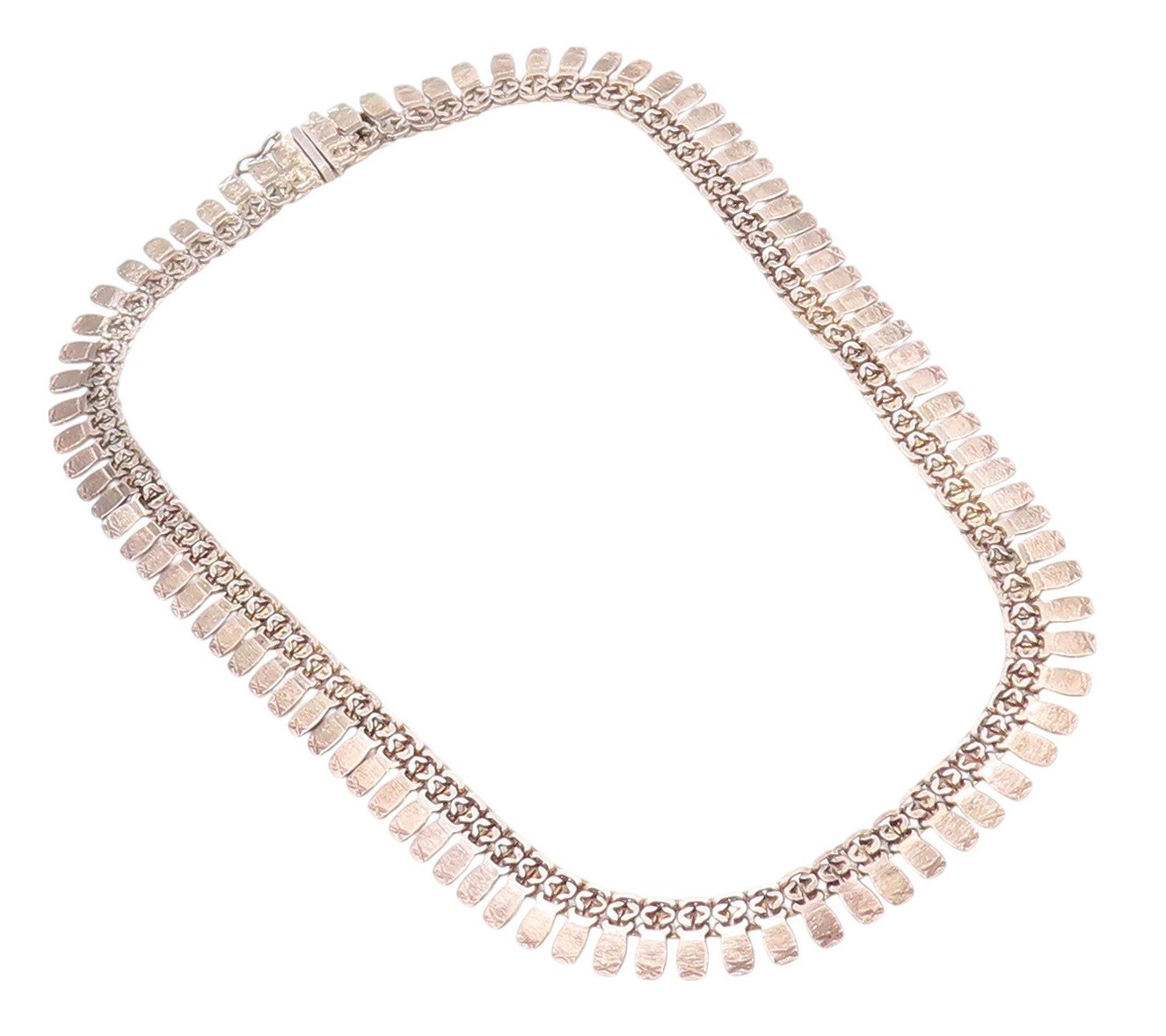 アクセサリー Vintage silver925 necklace 925 Sterling Silver Vintage Necklace Carved Small Flat