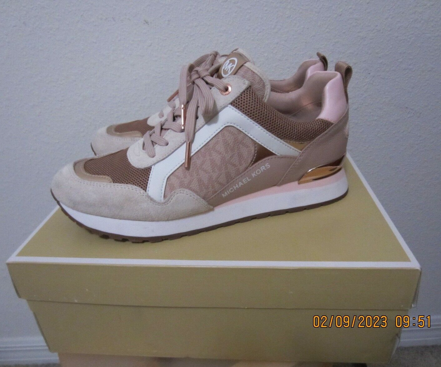 マイケルコース WILMA TRAINER ブラウン MICHAEL KORS Wilma Trainer Size 9.5 Women's Sneakers