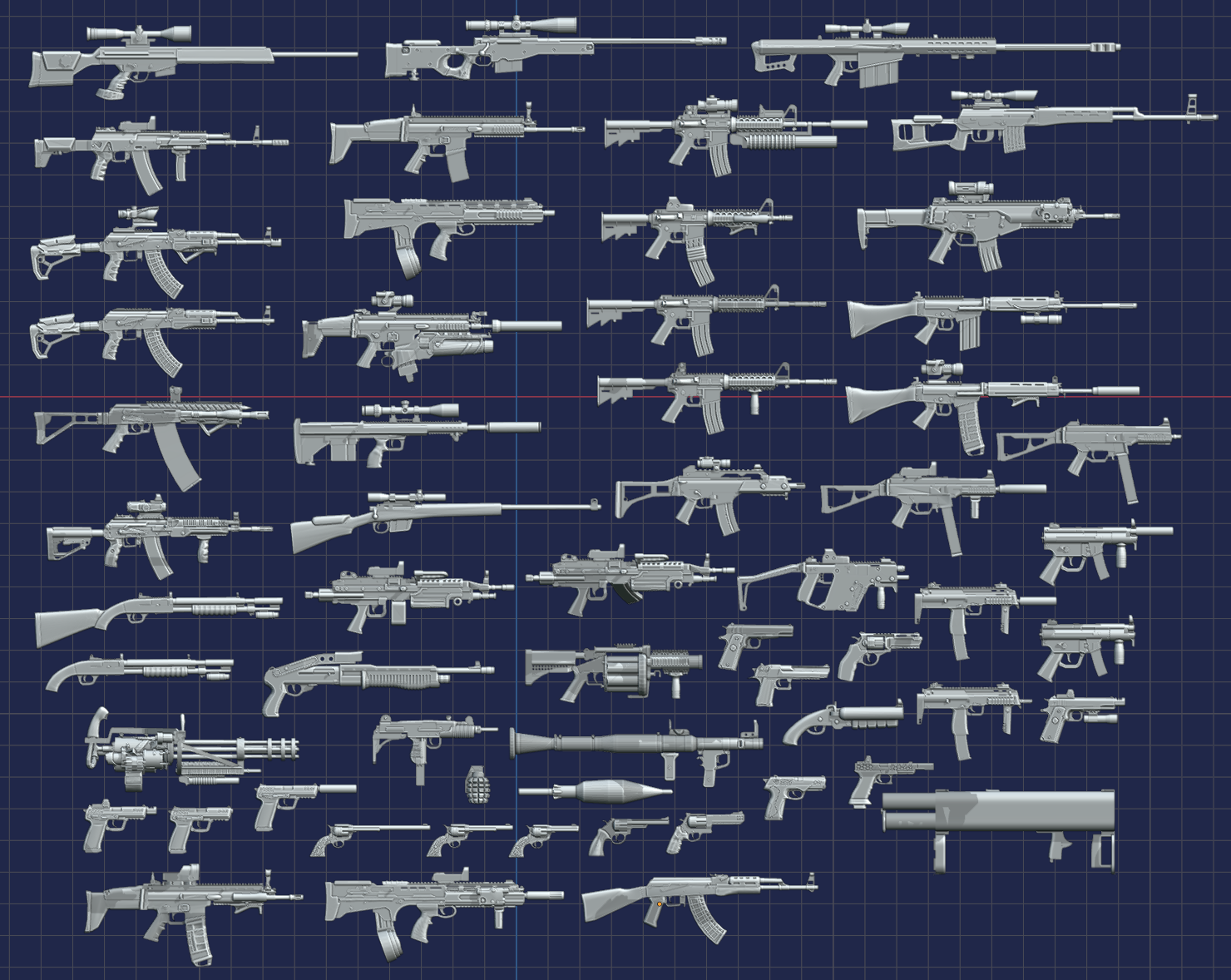 - Toy Guns Collection - 1:18, 1:12, 1:10, 1:6 Scales