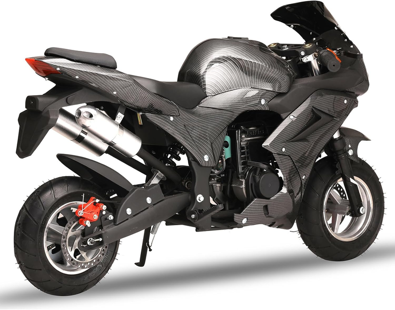 Gas Pocket Rocket Bike for Kids, 49Cc 4-Stroke Mini Motorcycles, Miniature Kid D
