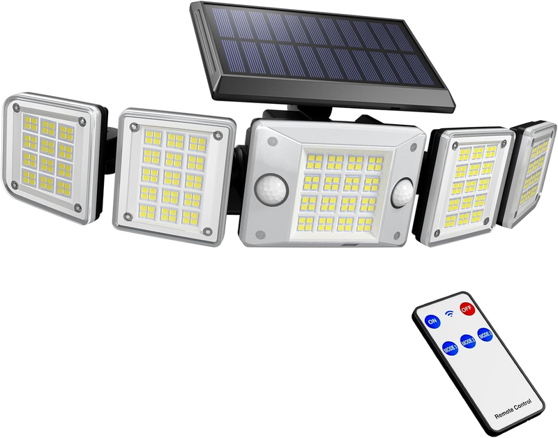 Solar Lights Outdoor, 280 LED Solar Lights for Outside, Solar Flood Lights IP65