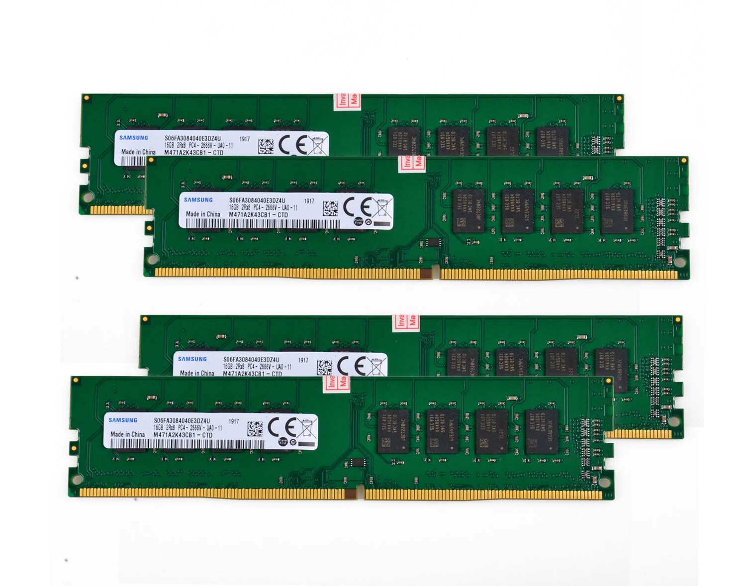 【ECC Unbuffered】SAMSUNG DDR4-2666 16GB×4 Samsung 16GB DDR4 2666MHz PC4-21300 (PC4-2666V) CL19 UDIMM