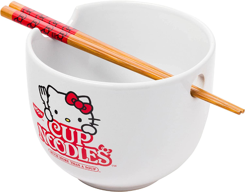 Ed Ceramic Ramen Noodle Bowl With Chopsticks,