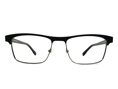 Lacoste Eyeglasses Frames L2198 001 Matte Black Rectangle Full Rim 55-18-145