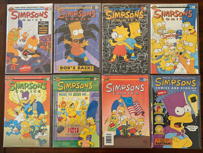 Bongo Simspons Comic lot of 8 #1 Special Collectors Edition 