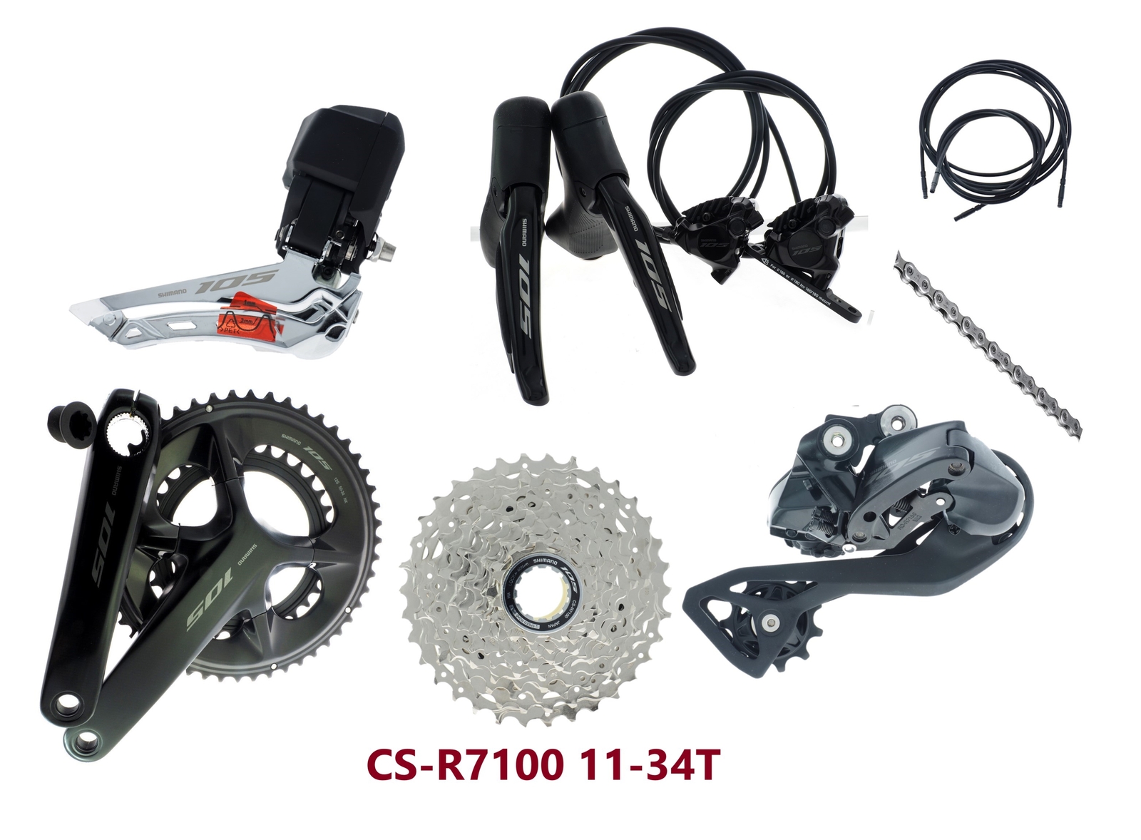 シマノ 105 di2 シマノ 新型105 Di2 R7150/R7170 油圧ディスクブレーキ仕様