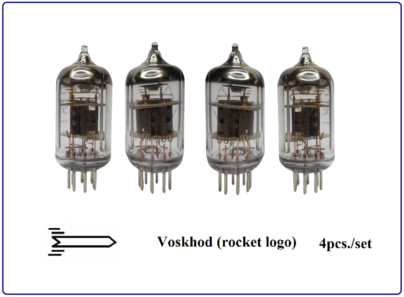 6J1P = EF95 used 100% tested (4pcs./set) Soviet TUBES / VALVES / RÖHRE MIX date
