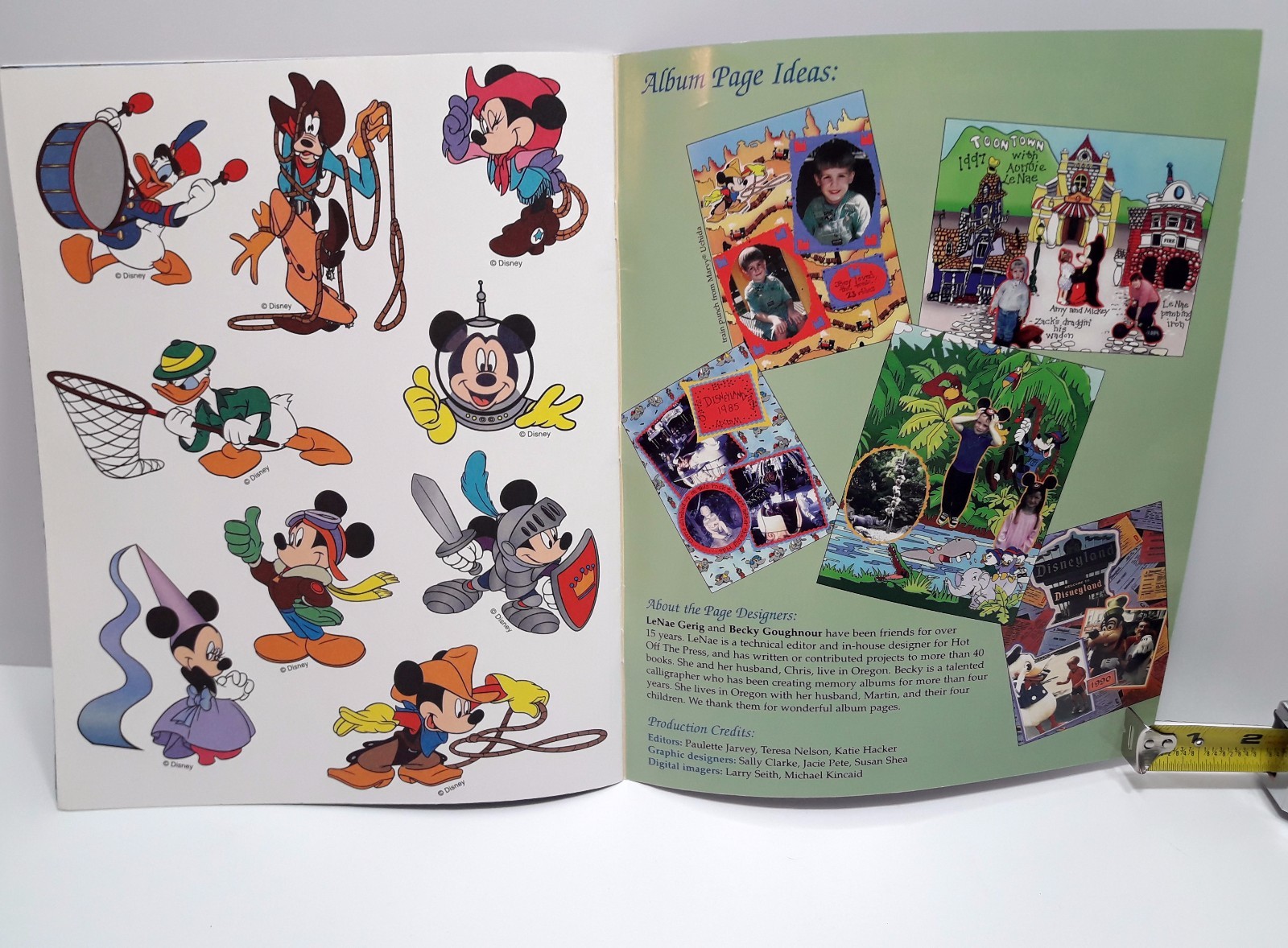 Disney's Magic Kingdom Papers Pizazz Complete Memory Album Scrapbook HOTP 3025