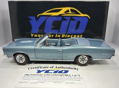 YCID 1/18 Scale 1966 PONTIAC GTO CONVERTIBLE ONLY 72 MADE  VERY RARE 
