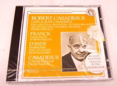 Casadesus Franck D'Indy Masterworks Portrait Austria CD Brand New