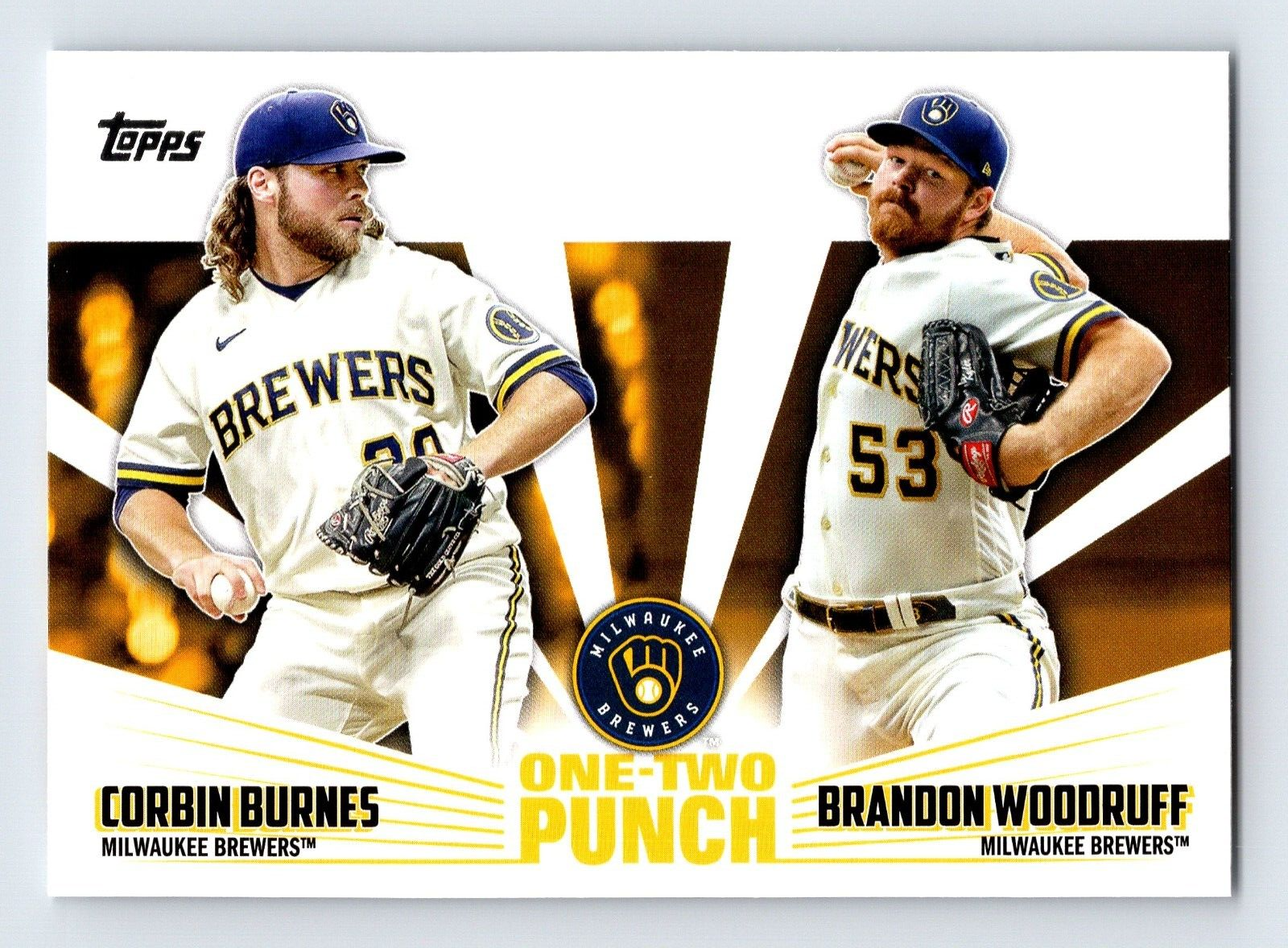 直筆サイン topps now CORBIN BURNES JOSH HADER Topps Now Corbin Burnes Josh Hader no hitter numbered
