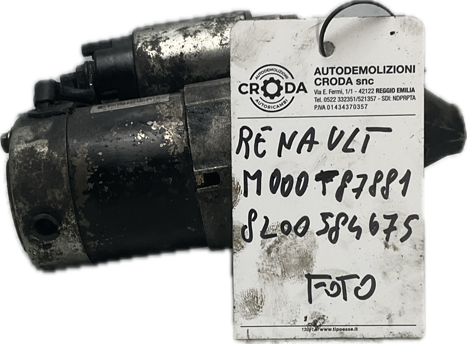 Motorino avviamento RENAULT MEGANE II 8200584675