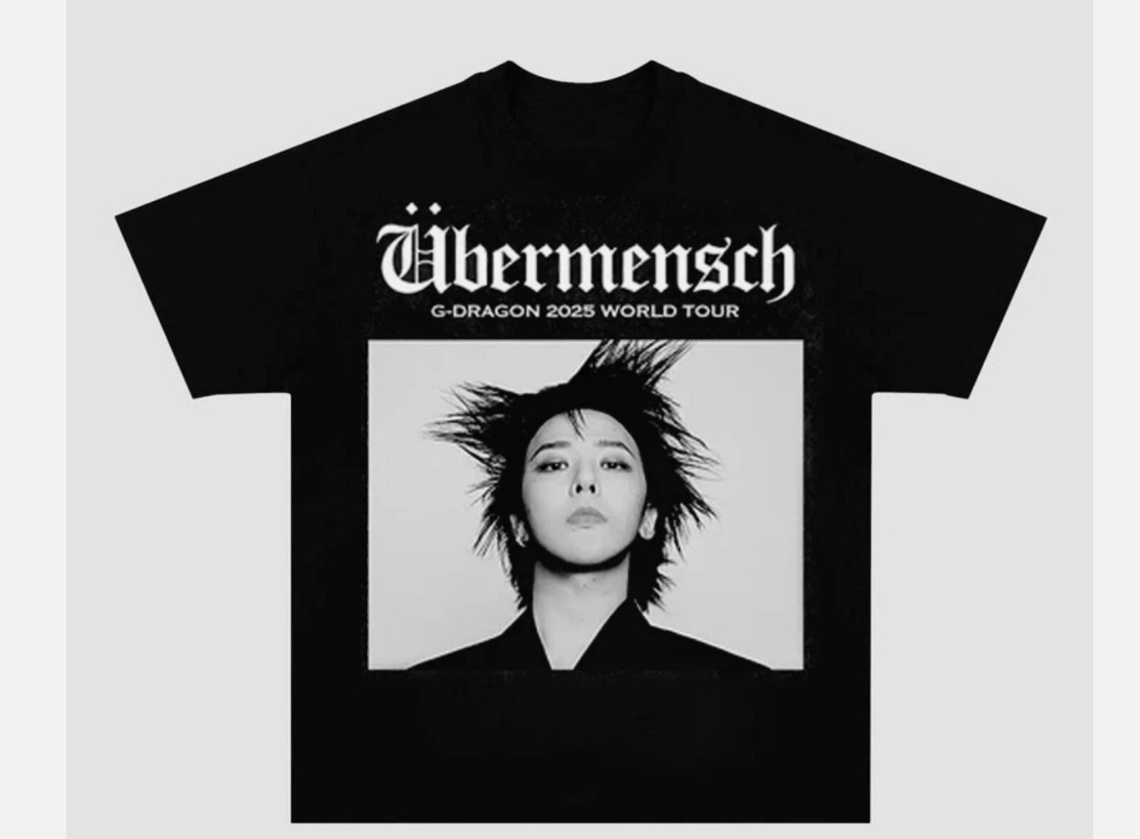 G Dragon 2025 World Tour T Shirt GD Idol Kop Fans Shirt S