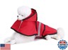 IOICYBF Dog Raincoat Hooded, Reflective Dog Slicker Poncho Adjustable Waterproof Lightweight Rain Jacket for Dogs,Red,XXL