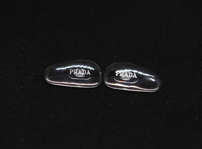 New Screw-in Nose Pads for PRADA Eyeglasses Sunglasses Silver W/ Screws 17mm