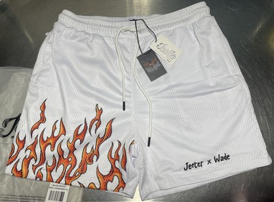 Jeeter x Wade Hall of Flame Shorts WHITE Size XL