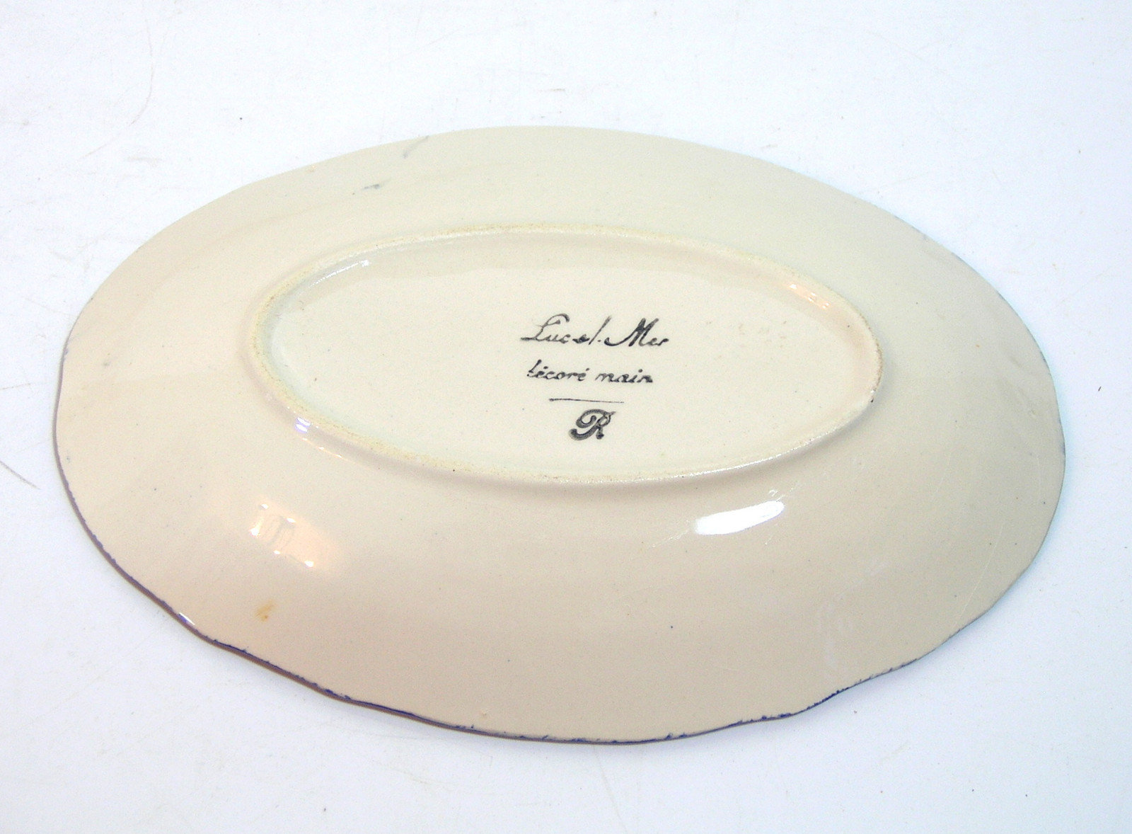 French Plate, Small Oval Plate, Peasant Design