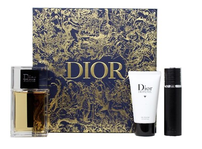 DIOR HOMME 3 PIECE GIFT SET EAU DE TOIETTE NATURAL SPRAY 100 ML/3.4 FL.OZ.