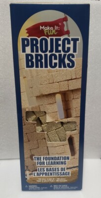 Make It Fun: Project Bricks FloraCraft pre-owned Styrofoam Building Blocks Beige