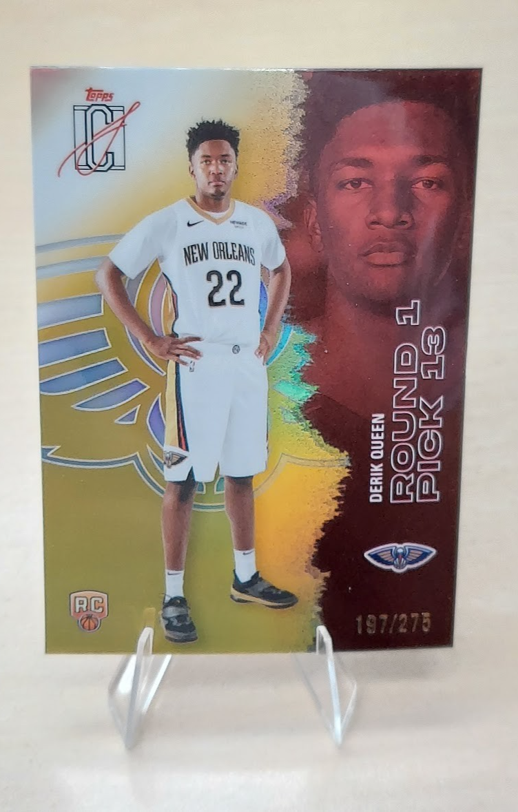 2025-26 Topps Signature Class Derik Queen CHROME YELLOW REFRACTOR /275 RC #110
