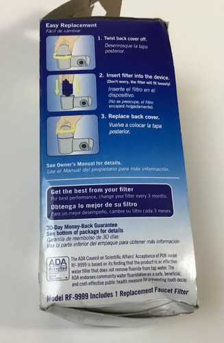 PUR RF-9999 MAX ION Replacement Faucet Water Filter New! Ships Free