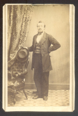 American CDV, F. French, Cincinnatus, N.Y., Vintage Albumen print c.1866