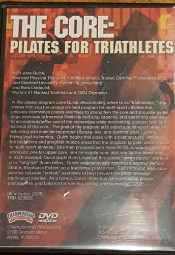The core Pilates for triathletes workout dvd June quick