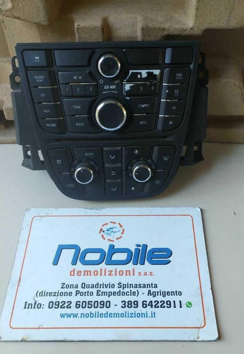 Autoradio Blocco Comandi Clima Aria Condizionata Opel MERIVA (S10) (04/10>) Usato