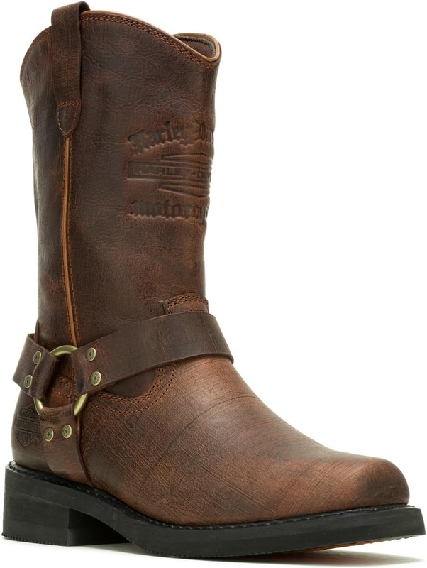 Harley-Davidson Men's Hustin West 11-Inch Black Motorcycle Boots, D93865