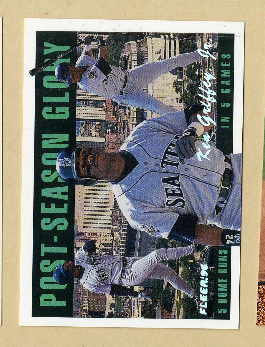 1996 FLEER POST SEASON GLORY #2 OF 5 KEN GRIFFEY JR MARINERS