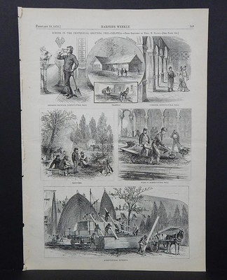 HARPER'S WEEKLY Single Page S3#070 Feb 1876 Agricultural Building