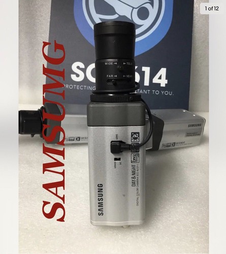Samsung SCC-B2311 CCTV Color Camera With 540TVL Varifocal Lens 5-50mm TESTED!