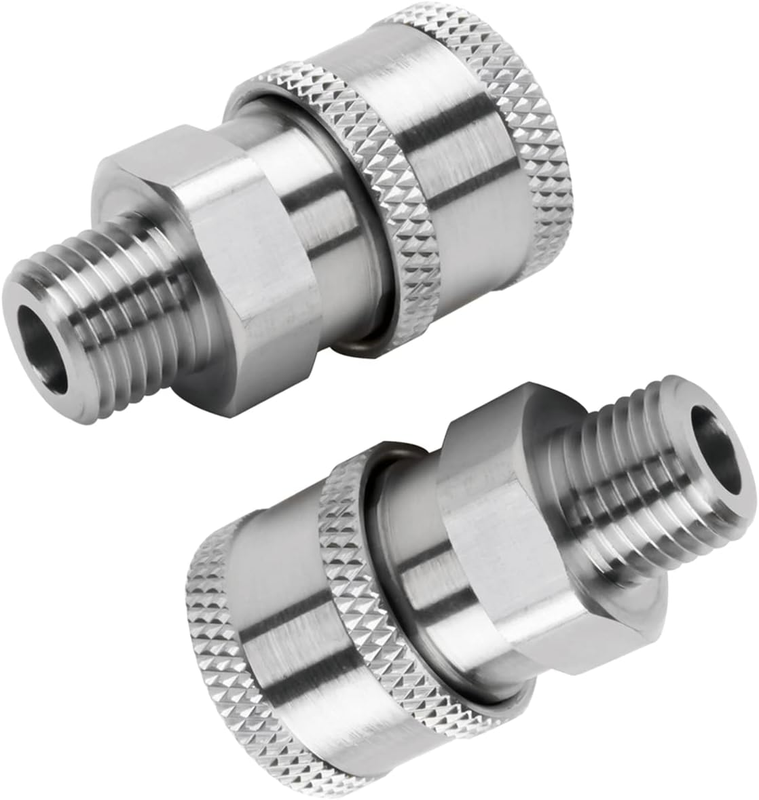 Pressure Washer Quick Coupler 3/8 NPT Male for Lavor Simpson 5000 PSI (2Pk)