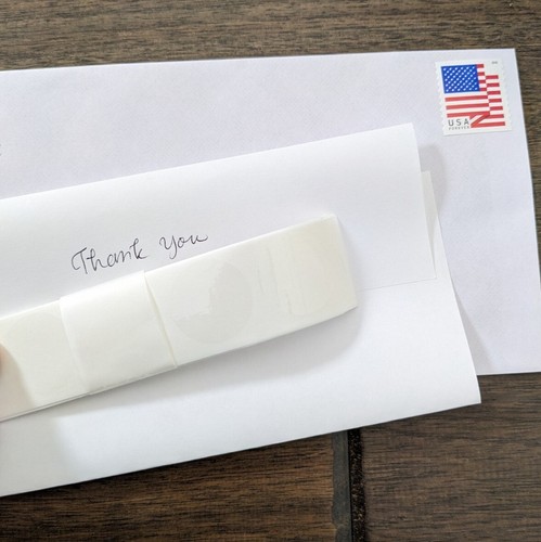 100 pcs Clear Transparent Retail Package Seals 1 INCH round Circle Seal Sticker